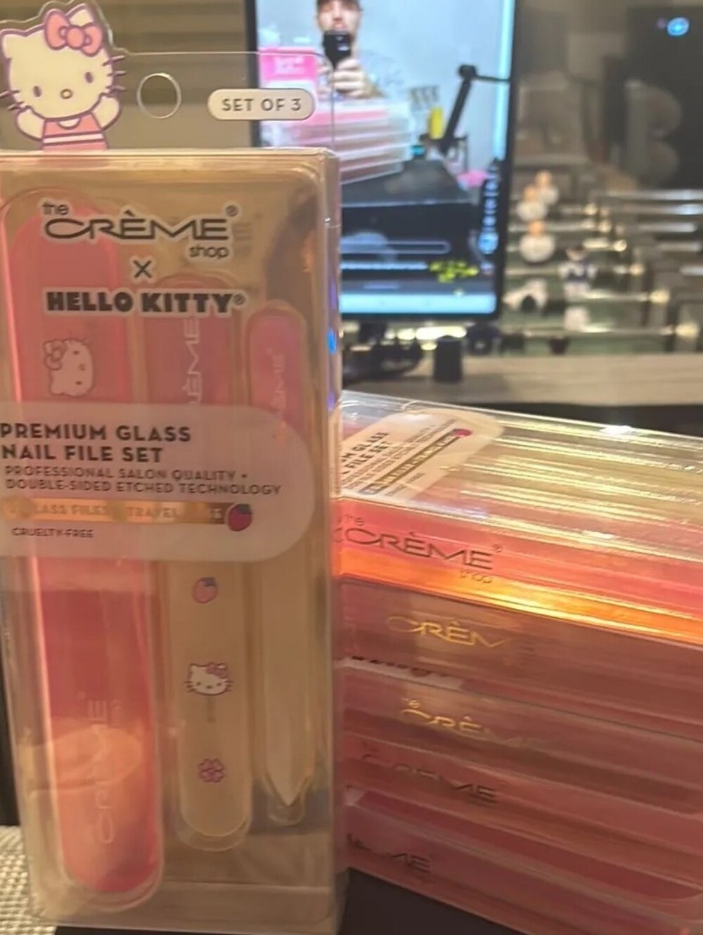 Premium Glass Nail File Set - Pink
